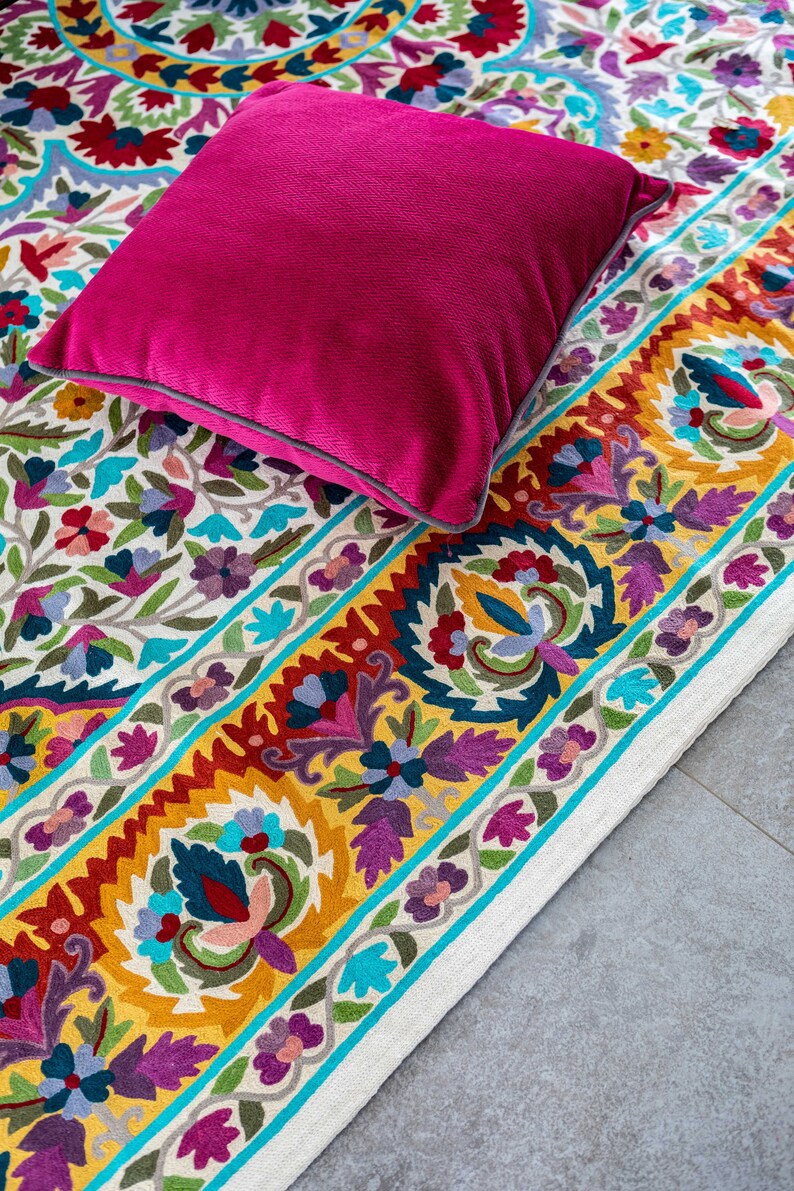 Rugs area rugs carpet 8x10 rug oriental living room large floor 5x7 6X9 Mandala rug very colorful wool rug. Great as living room | Etsy