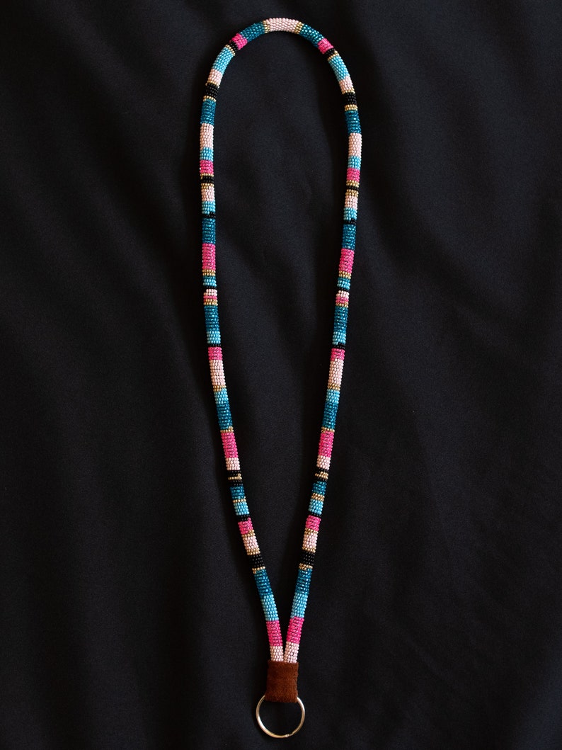 Long Beaded Lanyards Various Colors Etsy