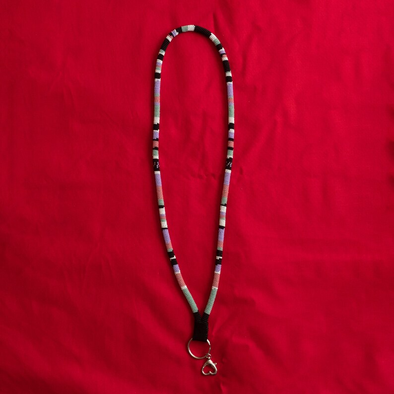 Long Beaded Lanyards Various Colors Etsy