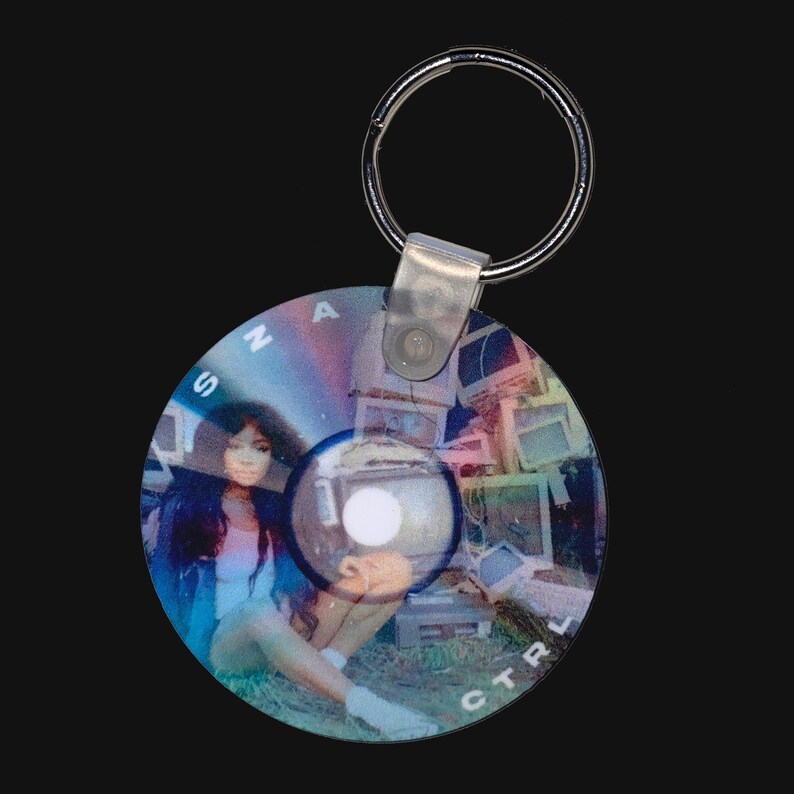 SZA CTRL Keychain Metal Album Vintage CD Key Ring Accessory