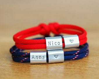 Personalisiertes Armband für den Partner, Geschenk für Ihn zum Valentinstag