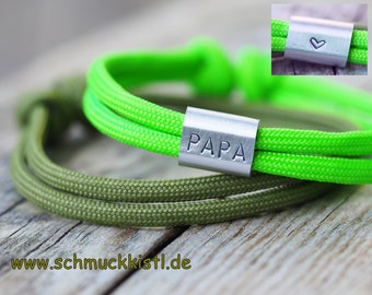 Geschenk 1. Vatertag, Armbandset für Männer