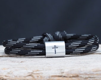 Armband zur Kommunion für Jungen und Mädchen, Armband mit Kreuz