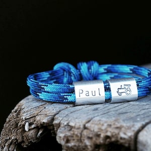 Bracelet with engraving for boys as a gift for school enrollment