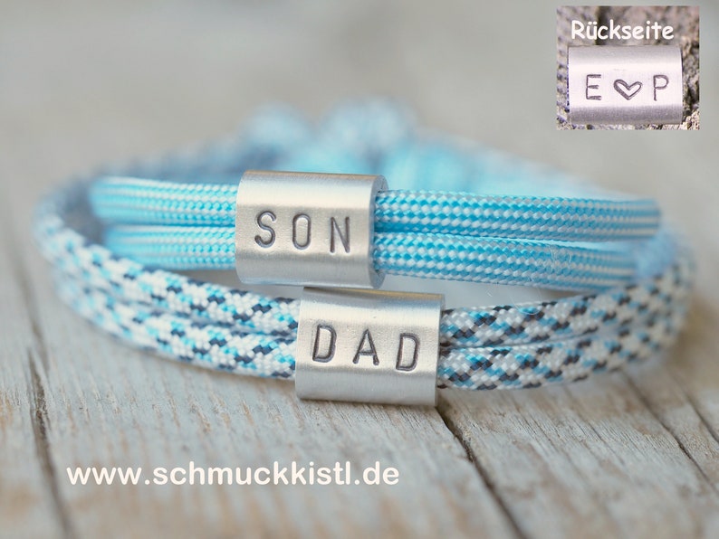 Personalisierte Armbänder, Geschenk Partner, Hochzeitsgeschenk, Partnerarmband Bild 10