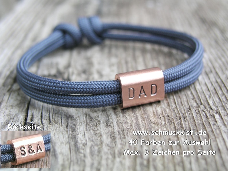 Personalisierte Armbänder, Geschenk Partner, Hochzeitsgeschenk, Partnerarmband Bild 7