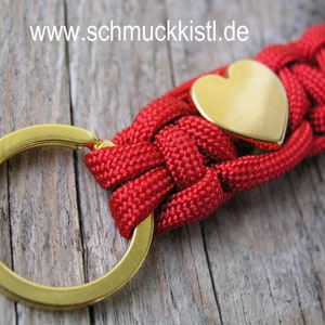 Schlüsselanhänger mit Herz, Valentinstag Geschenk Freundin gefüllt gold