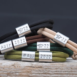 Armband Abitur, Geschenk Sohn, Geschenk zum Bachelor