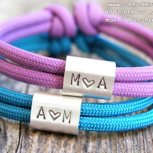 Personalisierte Armbänder, Geschenk Partner, Hochzeitsgeschenk, Partnerarmband Bild 9