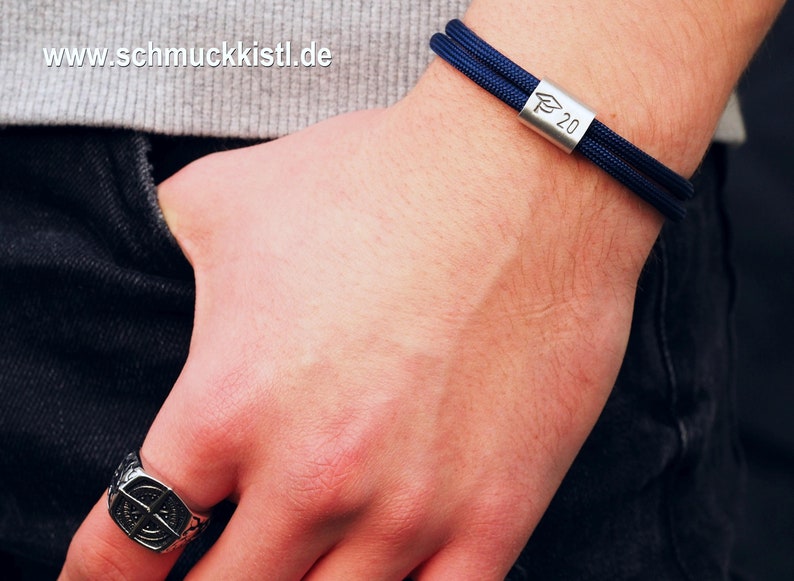 Armband Herzschlag, Geschenk für den Freund oder Mann zum Jahrestag immagine 6