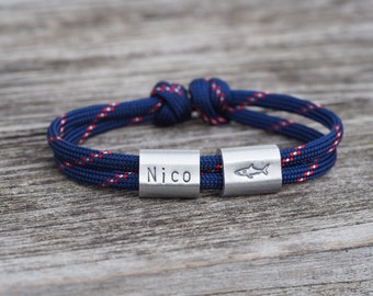 Engraved bracelet for boys, personalized gift