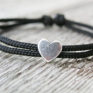 Kleines Geschenk Mädchen Einschulung, Armband Pferd Herz silber