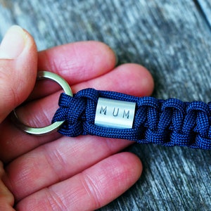 Keychain for men, birthday gift for best friend Alu einseitig