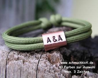 Herren Armband Kupfer, personalisiertes Geschenk für Ihn