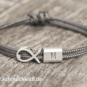 Kleines Geschenk Mädchen Einschulung, Armband Pferd Fisch silber +Gravur