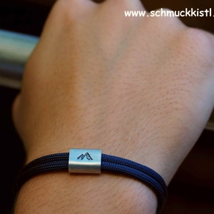 Armband Geschenk Junge, Mann Alu einseitig