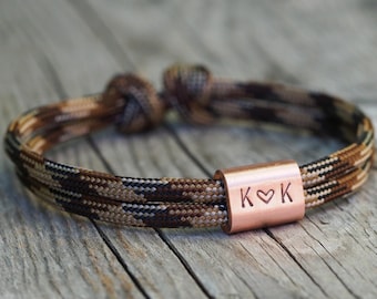 Men's bracelet personalized with copper, copper wedding gift, 7 years married