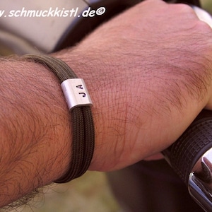 Armband personalisiert, 30. Geburtstag Mann Geschenk Alu / G. einseitig