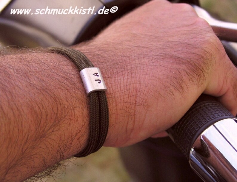 Armband personalisiert, 30. Geburtstag Mann Geschenk Alu / G. einseitig