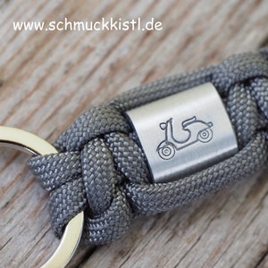 Personalized keychain, gift for scooter riders - hand stamped