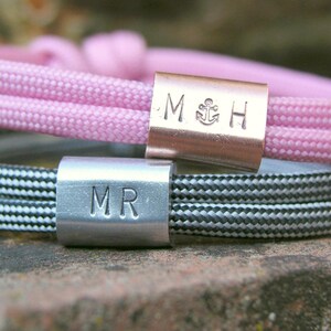 Personalisierte Armbänder, Geschenk Partner, Hochzeitsgeschenk, Partnerarmband Bild 8