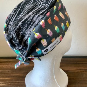 Scrub Cap-Boba shorthair Scrub Cap  / scrub hat/ surgical scrub cap/ hair cover/ PPE