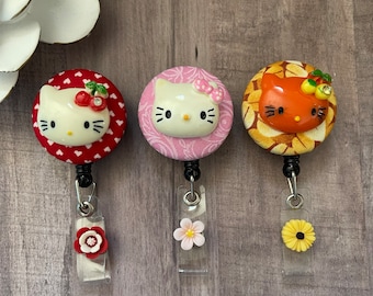 Kitty -Verpleegster Intrekbare ID Badge Reel / RN Badge Houder / Doctor Badge Reel / Nurse Badge Holder / Nursing Student Gift