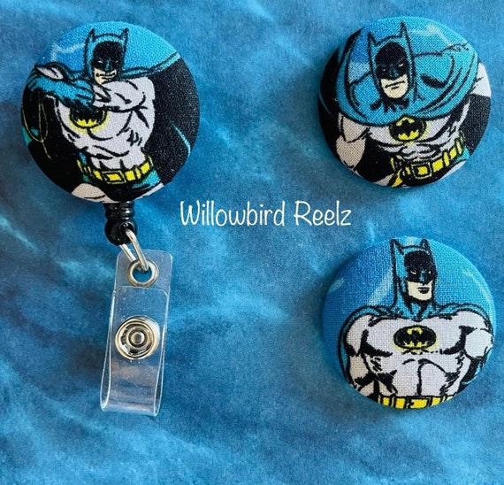 Batman-nurse Retractable ID Badge Reel/ RN Badge Holder/doctor Badge Reel/nurse  Badge Holder/nursing Student Gift 