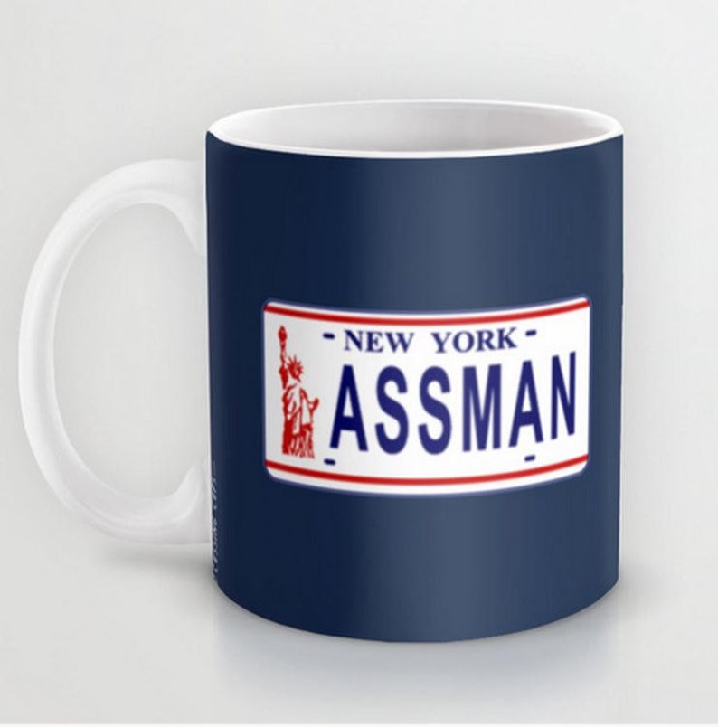 Assman License Plate 11 oz or 15 oz Ceramic Mug image 2