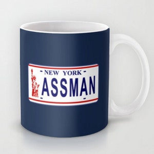 Assman License Plate 11 oz or 15 oz Ceramic Mug image 1