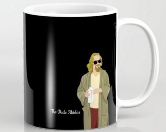 The Dude Abides - 11 oz/15 oz taza de cerámica o 15 o taza de viaje de acero inoxidable