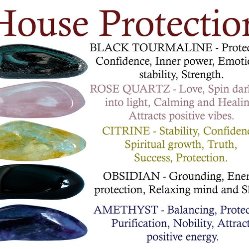 Protection Crystal Set Protection Crystals Crystals for Etsy