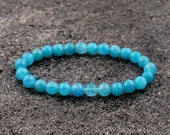 6mm Aquamarine Bracelet, Aquamarine Bracelets 6 mm, Aquamarine Bracelets, Aquamarine Bracelet, Aquamarine Crystal, RhodopeMinerals, Gift