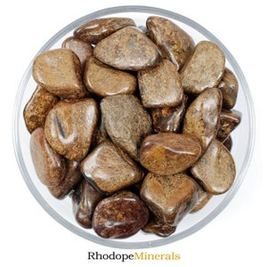 Bronzite Tumbled Stone, Bronzite, Tumbled Stones, Bronzite Stone, Bronzite Crystal, Stones, Crystals, Rocks, Gemstones, Gifts, Zodiac Stones