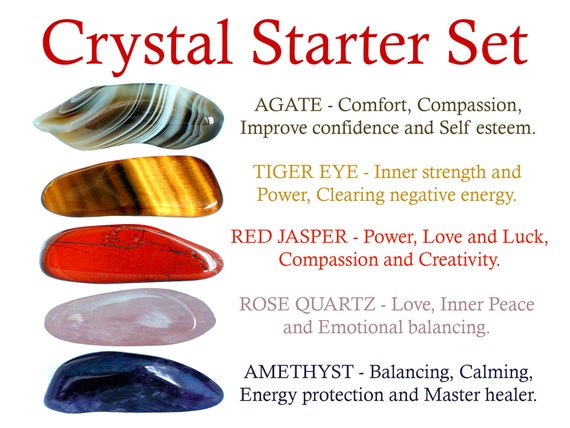 Crystal Starter Set 5 Crystals for Beginners Crystals for | Etsy