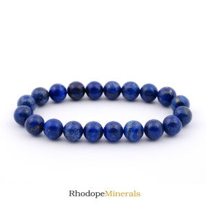 Lapis Lazuli Armband, Lapis Lazul Armband 8 mm Perlen, Lapis Lazuli, Armbänder, Metaphysical Crystals, Geschenke, Kristalle, Perlenarmband