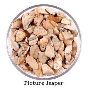 Set of 10 Picture Jasper Tumbled Stones, Bulk Crystal Gift, Healing Gemstones image 1