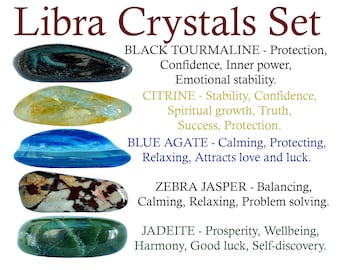 Libra Crystals Set, Libra Crystal Set, Crystals For Libra, Crystals Of Libra, Stones For Libra, Libra, Gifts, Crystals, Zodiac, Healing