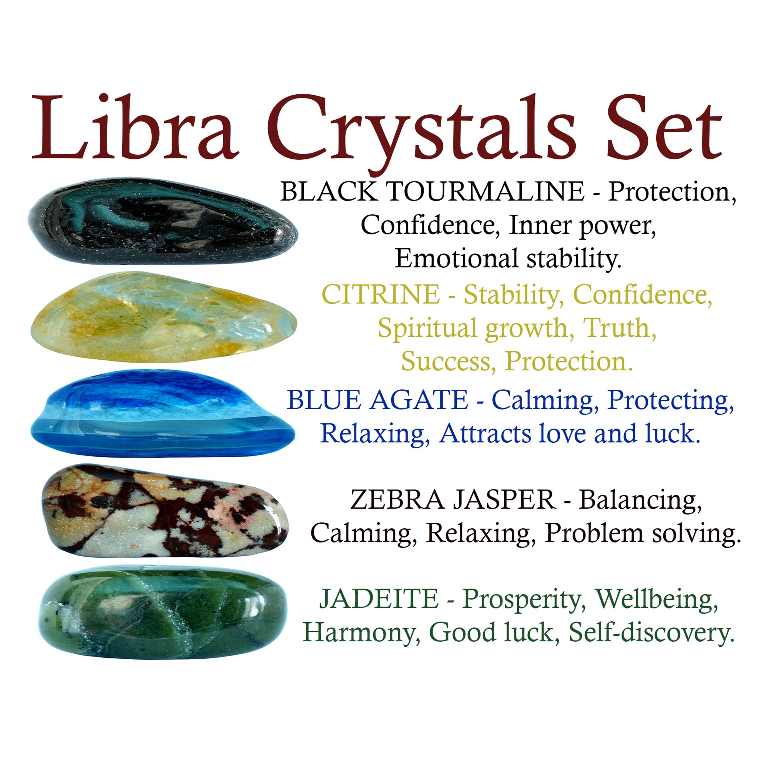 parure de cristaux balance, cristaux pierres cadeaux, cristaux, zodiaque, guérison
