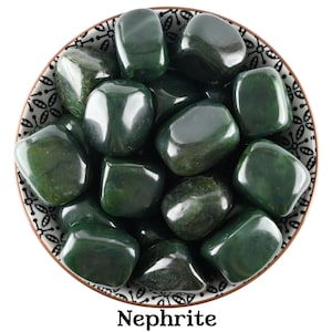 Nephrite Tumbled Stone, Nephrite, Jade, Jadeite, Tumbled Stones, Tumbled Crystals, Zodiac Signs Libra, Pisces. Gifts, Crystals, Stones, Gems