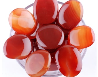 Carnelian Palm Stone, Carnelian, Palm Stones, Stones, Crystals, Rocks, Gifts, Gemstones, Gems, Zodiac Crystals, Healing Crystals, Favors
