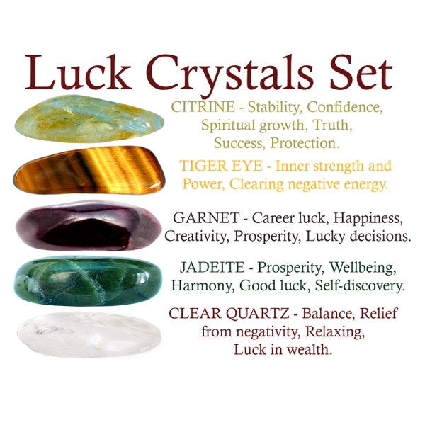 Luck Crystals Set, Luck Crystal Set, Crystals For Luck, Crystals Of Luck, Crystals Luck, Crystals For Good Luck, Good Luck Crystals, Luck