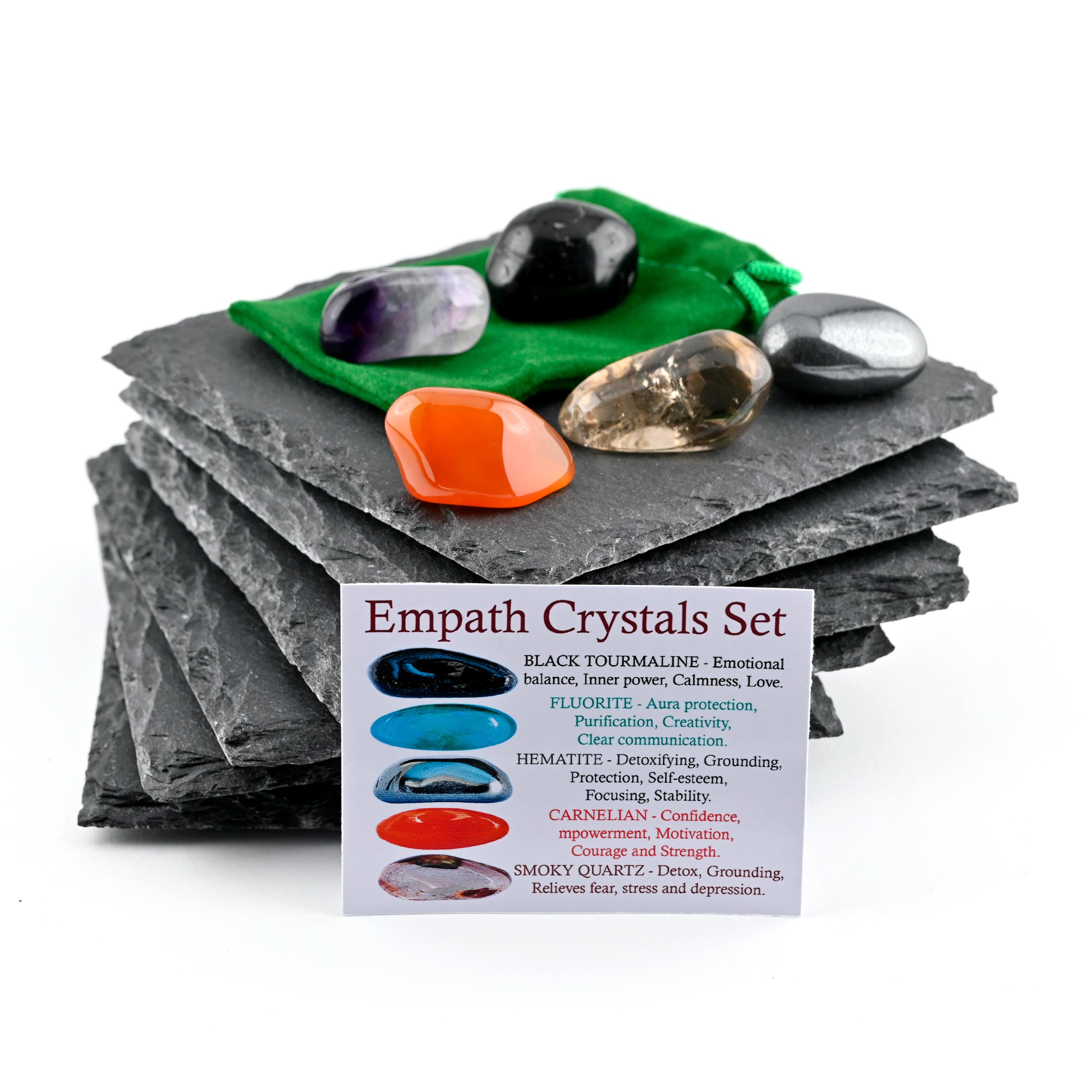Empath Protection Crystals Set, Energy Balance, Gift for Crystal