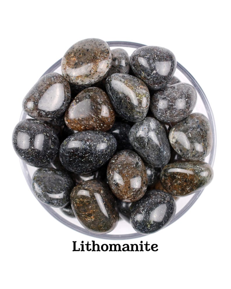 RARE! Lithomanite Tumbled Stone, Unique Natural Collector Gemstone, Earth Energy And Grounding Stone image 1