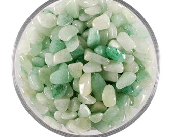 Piedras de aventurina verde, minicristales para la suerte y el dinero, prosperidad y rituales de altar.