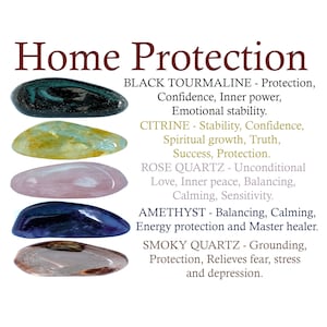 Home Protection Crystals Set, Home Protection Crystal Set, Crystals For Home Protection, Crystals Of Home Protection, Home Protection Stones