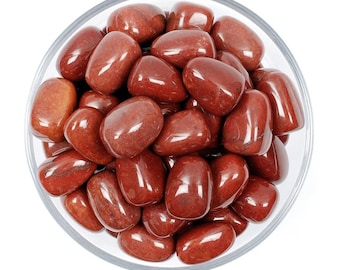 Fire Quartz Tumbled Stone, Natural Hematoid Crystal For Focus, Vitality And Grounding Energy