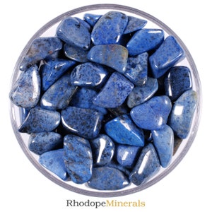 Set Of 10 Dumortierite Tumbled Stones, Dumortierite, Tumbled Stones, Dumortierite Stone, Dumortierite Crystal, Stone, Crystals, Rocks, Gifts