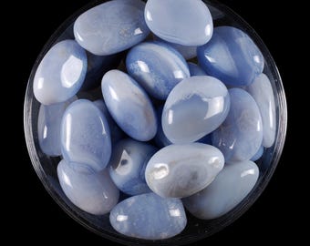Blue Chalcedony Tumbled Stone, Blue Chalcedony, Tumbled Stones, Chalcedony, Stones, Crystals, Rocks, Gifts, Gemstones, Gems, Zodiac Crystals