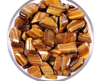 Tigers Eye Tumbled Stone, Gift For Crystal Lovers, Natural Golden Brown Protection Gemstone
